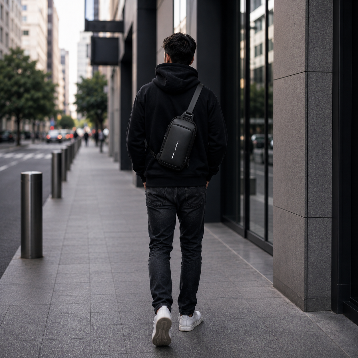 Urban Pack — Bandolera con candado y carga USB